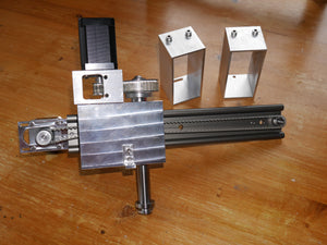 Linear rail, carriage and mounting blocks